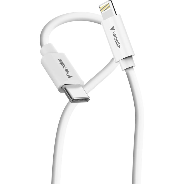 EAN 23942323921 - Verbatim 32392 cable de conector Lightning 1 m Blanco, Negro imagen 2