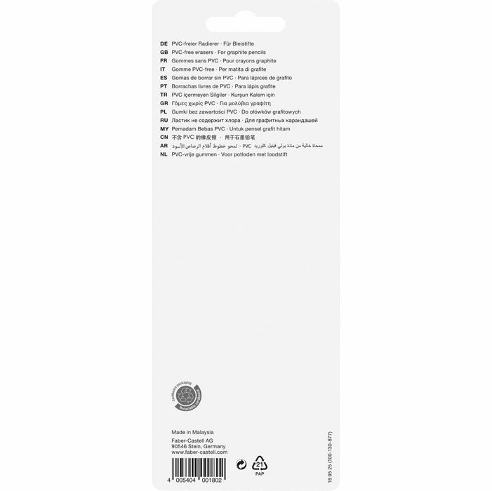 EAN 4005404001802 - Faber-Castell 189525 goma Blanco 6 pieza(s) imagen 2