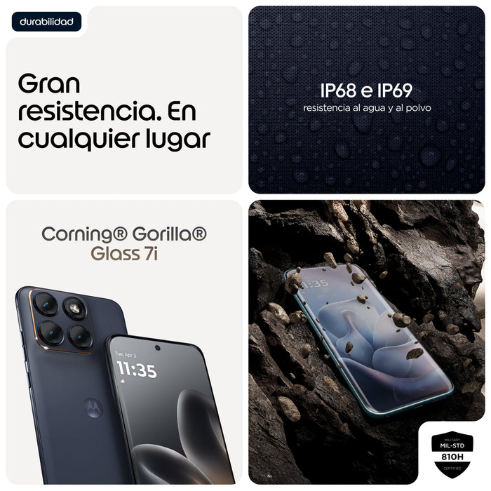EAN 8033779085277 - Motorola edge 70 fusion 17,2 cm (6.78") SIM doble Android 16.0 5G USB Tipo C 8 GB 256 GB 5200 mAh Negro imagen 8
