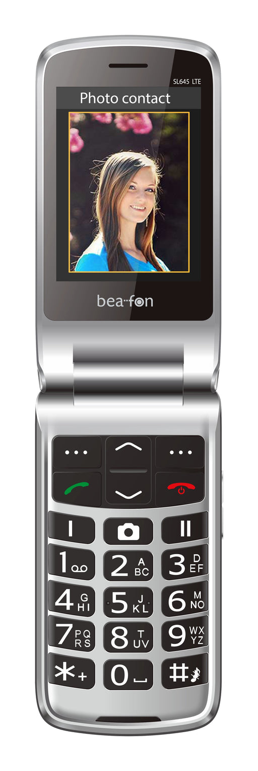 EAN 9120124824557 - Beafon SL645 LTE 7,11 cm (2.8") 120 g Negro, Plata Teléfono para personas mayores imagen 1