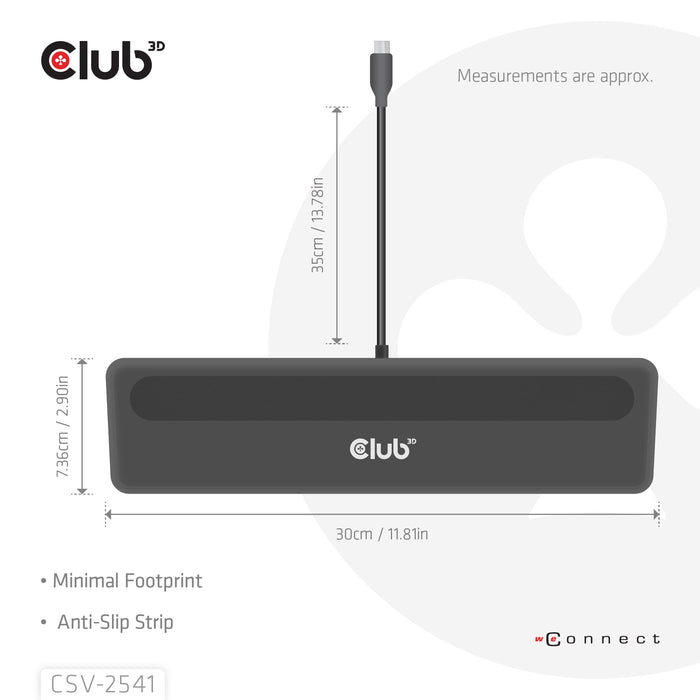 EAN 8719214473525 - CLUB3D CSV-2541 base para portátil y replicador de puertos Acoplamiento USB 3.2 Gen 1 (3.1 Gen 1) Type-C  imagen 5