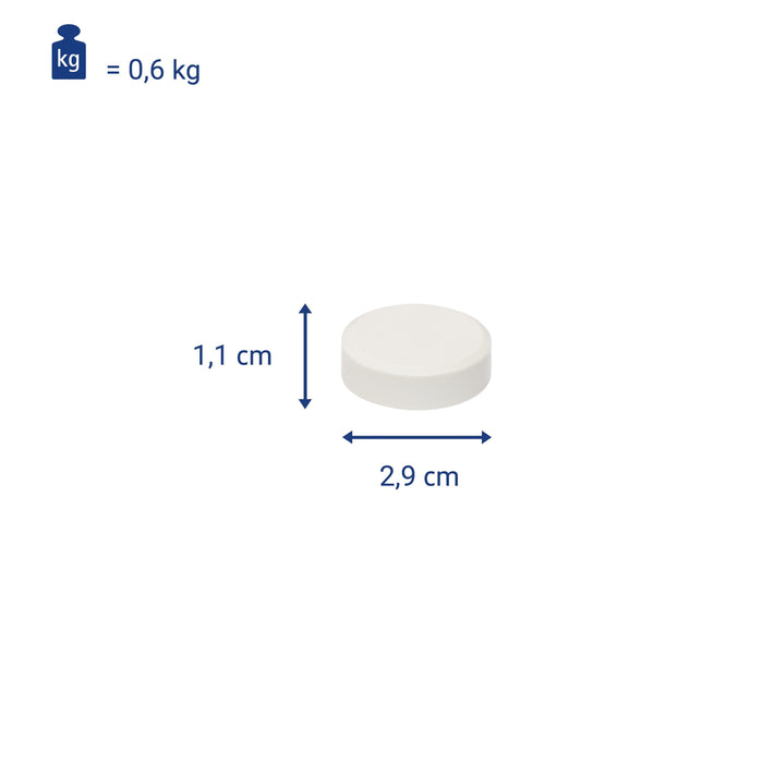 EAN 4002390105200 - MAUL 6177302 imanes para refrigerador Poliestireno (PS), Plástico reciclado Blanco 20 pieza(s) imagen 3