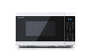 EAN 4974019161235 - Sharp YC-MS02E-W microondas Negro, Blanco Solo microondas Encimera 20 L 800 W imagen 1