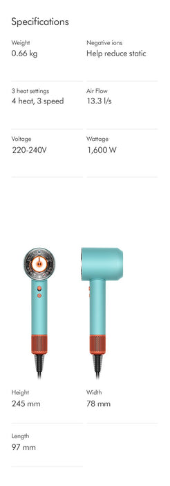 EAN 5025155094402 - Dyson Supersonic Nural secador 1600 W Azul, Naranja imagen 35