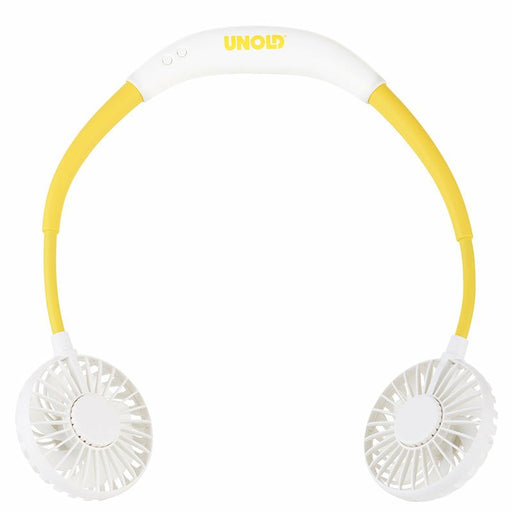 EAN 4011689866906 - Unold 86690 ventilador y nebulizador personal de mano Blanco, Amarillo Ventilador de cuello imagen 1