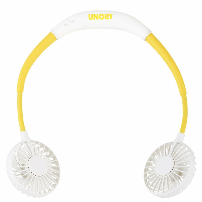 EAN 4011689866906 - Unold 86690 ventilador y nebulizador personal de mano Blanco, Amarillo Ventilador de cuello imagen 1