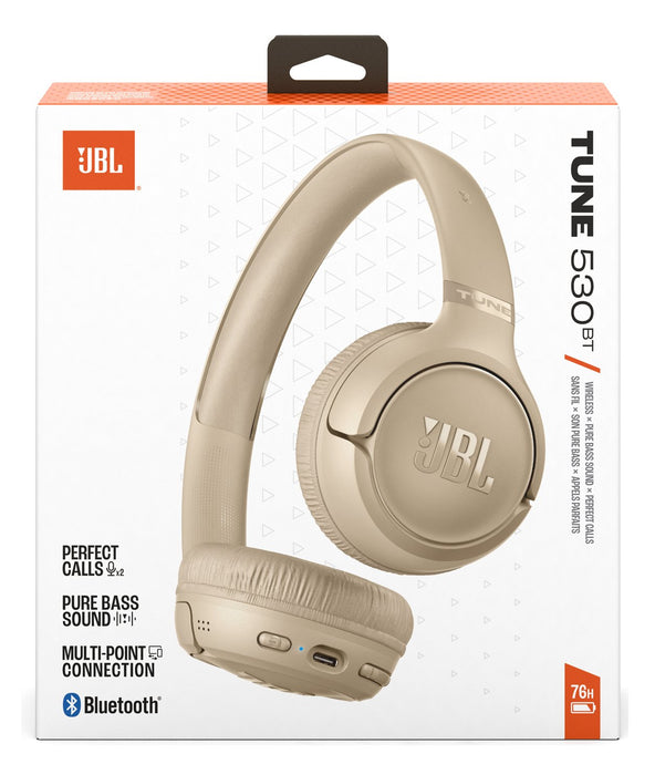 EAN 1200130029998 - JBL Tune 530BT Auriculares Inalámbrico Diadema Llamadas/Música USB Tipo C Bluetooth Beige imagen 9