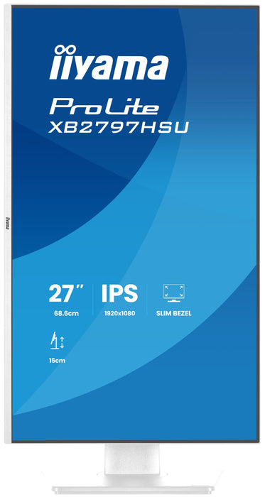 EAN 4948570125869 - iiyama ProLite XB2797HSU-W1 pantalla para PC 68,6 cm (27") 1920 x 1080 Pixeles Full HD LED Blanco imagen 4