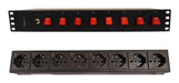 EAN 8059018367829 - Techly I-CASE STRIP-815I unidad de distribución de energía (PDU) 8 salidas AC 1.5U Negro imagen 1
