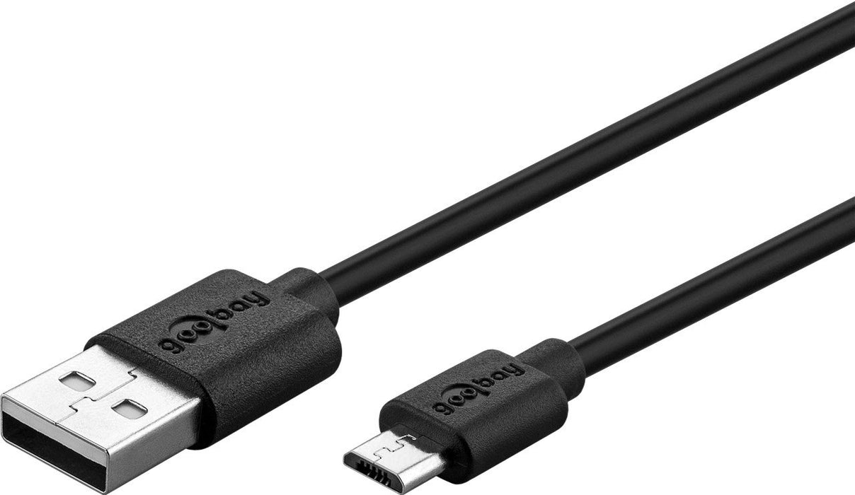 EAN 4040849386602 - Goobay 38660 cable USB USB 2.0 2 m USB A Micro-USB B Negro imagen 4