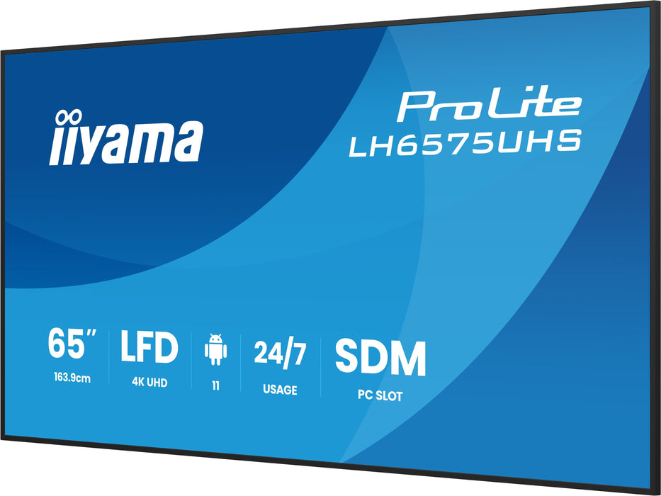 EAN 4948570125265 - iiyama LH6575UHS-B2AG pantalla de señalización Pantalla plana para señalización digital 163,8 cm (64.5")  imagen 5