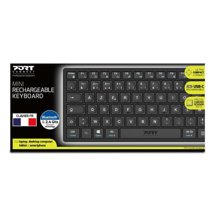 EAN 3567042030862 - Port Designs 911001FR teclado Hogar / Oficina RF Wireless + Bluetooth AZERTY Francés Negro imagen 6