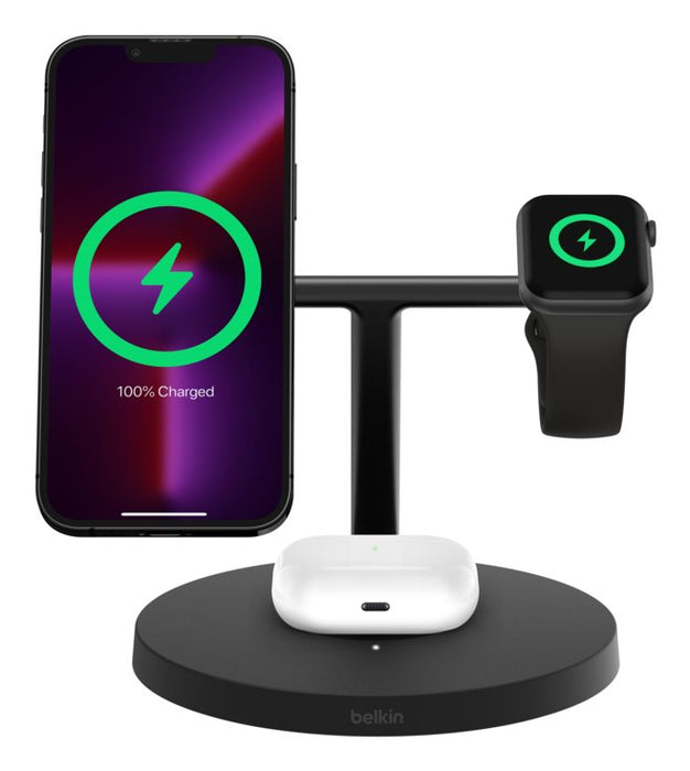 EAN 0745883900329 - Belkin BoostCharge Pro Auriculares, Smartphone, Reloj inteligente Negro USB Cargador inalámbrico Carga rá imagen 6