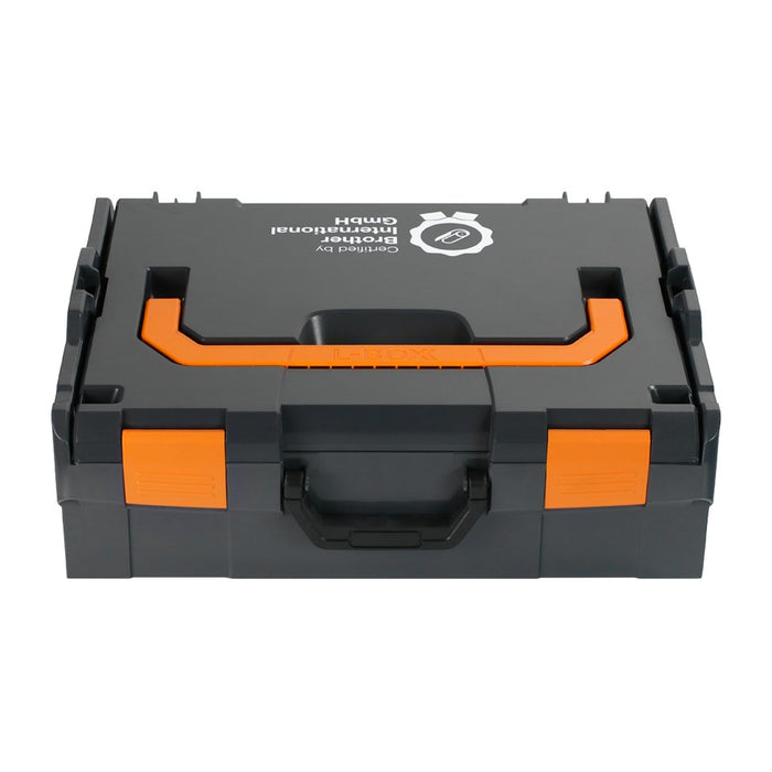 EAN 4262403288560 - Brother ZPTOUCHLBOXXKOMPL caja para equipo Portaaccesorios de viaje rígido Negro, Naranja imagen 3