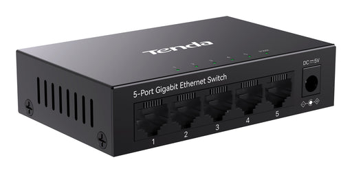 EAN 6932849436853 - Tenda TEG1005M switch No administrado L2 Gigabit Ethernet (10/100/1000) Negro imagen 2