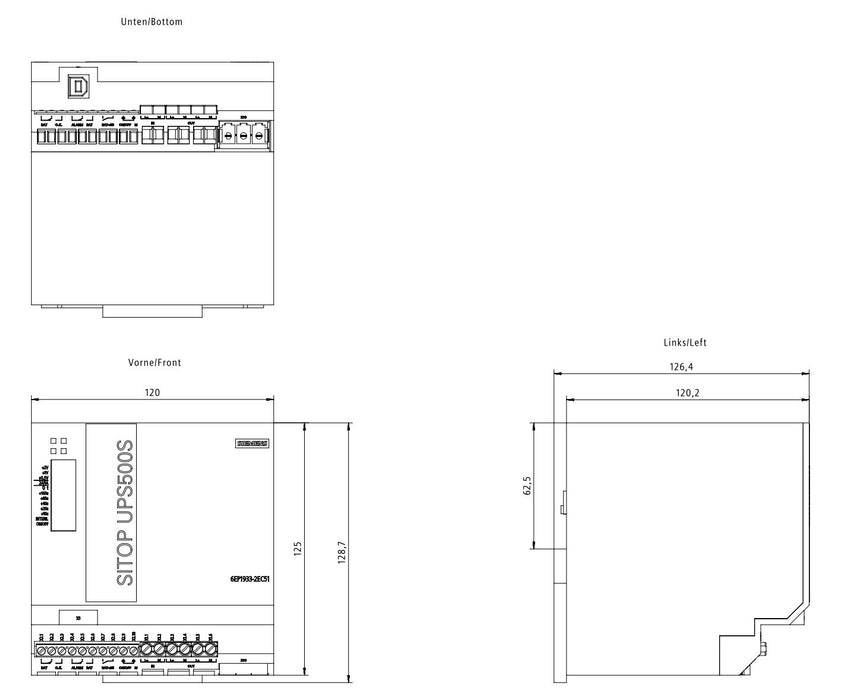 EAN 4025515152491 - Siemens SITOP UPS500S sistema de alimentación ininterrumpida (UPS) En espera (Fuera de línea) o Standby ( imagen 4