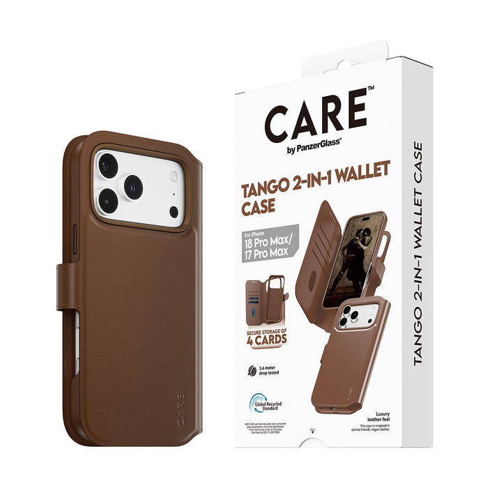 EAN 5715685043840 - PanzerGlass CARE™ by ® Tango 2-in-1 Wallet Case Brown w. MagSafe iPhone 2026 Pro Max | 17 Pro Max funda p imagen 6