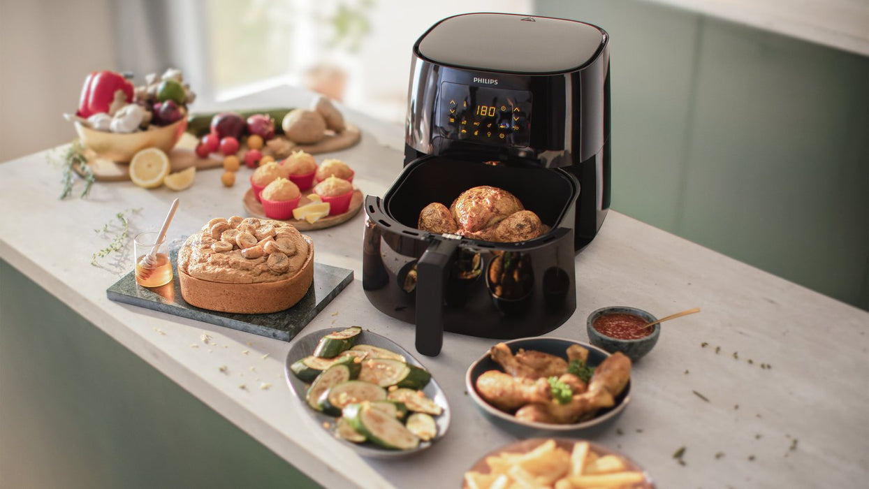 EAN 8710103972143 - Philips 3000 series HD9270/96 freidora Sencillo 6,2 L 2000 W Freidora de aire caliente Negro imagen 5