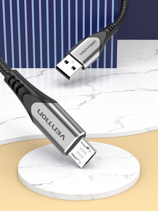 EAN 6922794746978 - Vention COAHG cable USB USB 2.0 1,5 m Mini-USB B Micro-USB B Aluminio, Negro imagen 2