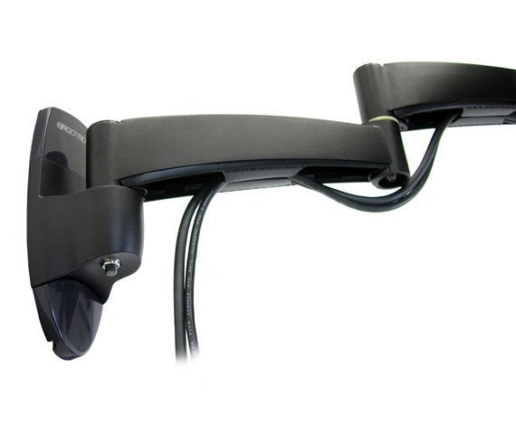 EAN 0698833010619 - Ergotron 200 Series Wall Mount Arm, 2 Extensions 61 cm (24") Pared Negro imagen 3