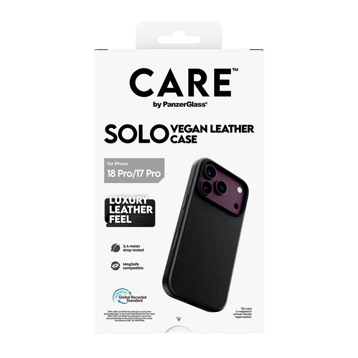 EAN 5715685044410 - PanzerGlass CARE™ by ® Solo Vegan Leather Case Black w. MagSafe iPhone 2026 Pro | 17 Pro funda para teléf imagen 3