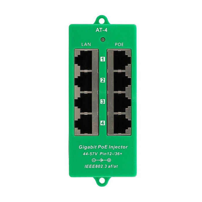EAN 5903148912554 - Extralink ACTIVE POE INJECTOR 4 PORT GIGABIT 802.3AT/AF MODE A - 1 Gbps - 4-Port Gigabit Ethernet 48 V imagen 3
