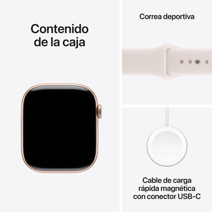 EAN 0195950477184 - Apple Watch Series 11 OLED 46 mm Digital 416 x 496 Pixeles Pantalla táctil 5G Oro rosa Wifi GPS (satélite imagen 8