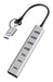 EAN 4052792076271 - LogiLink UA0442 hub de interfaz USB 3.2 Gen 1 (3.1 Gen 1) Type-A + Type-C 5000 Mbit/s Gris imagen 3