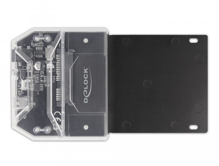 EAN 4043619632053 - DeLOCK 63205 base de conexión para disco duro USB 3.2 Gen 1 (3.1 Gen 1) Type-C Negro, Transparente imagen 3