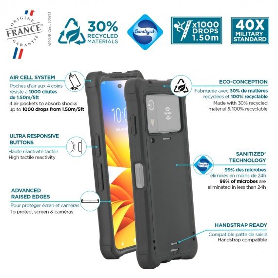 EAN 3700992533742 - Mobilis 065029 funda para teléfono móvil 17 cm (6.7") Negro imagen 3