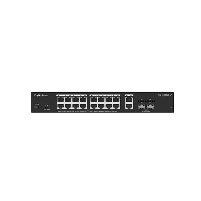 EAN 6976915007530 - Ruijie Networks RG-ES220GS-LP switch Gestionado L2 Gigabit Ethernet (10/100/1000) Energía sobre Ethernet  imagen 5