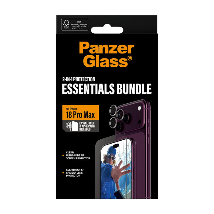 EAN 5715685045127 - PanzerGlass ® 2-in-1 Essentials Bundle iPhone 18 Pro Max Protector de pantalla 1 pieza(s) imagen 3