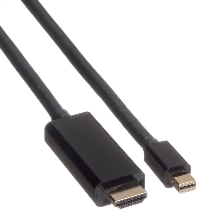 EAN 7611990145225 - ROLINE 11.04.5796 adaptador de cable de vídeo 2 m Mini DisplayPort Negro imagen 3