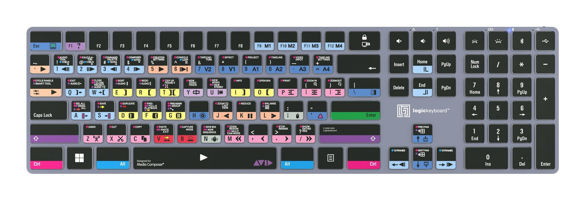 EAN 5707795023225 - Logickeyboard LKB-MCOMP-TPC teclado Hogar / Oficina USB + Bluetooth QWERTY Inglés del Reino Unido Negro imagen 4