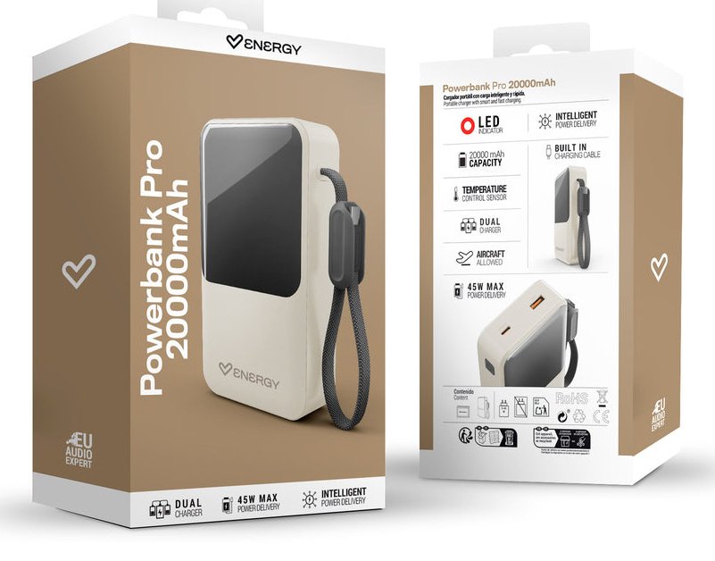 EAN 8432426500826 - Energy Sistem Powerbank Pro 20000 mAh Champán imagen 6