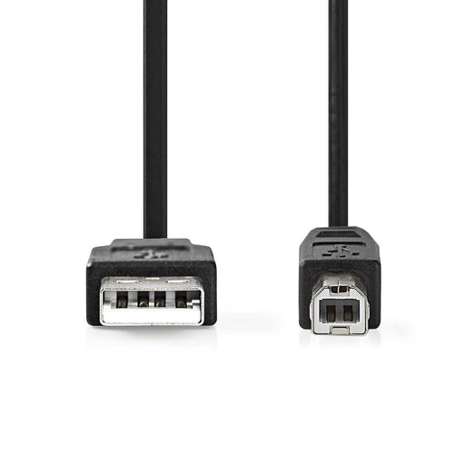 EAN 5412810421497 - Nedis CCGL60100BK20 cable USB USB 2.0 2 m USB A USB B 0,48 Gbit/s Negro imagen 2