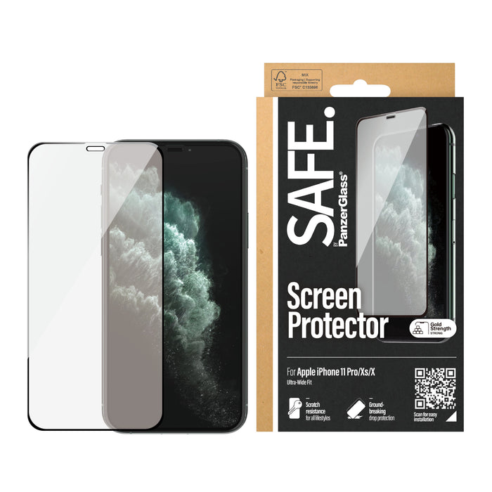 EAN 5711724350047 - PanzerGlass SAFE. by ® Screen Protector iPhone X | Xs | 11 Pro | Ultra-Wide Fit | BULK Protector de panta imagen 2
