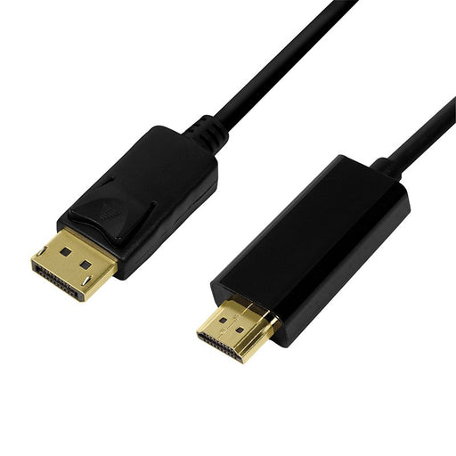 EAN 4052792052312 - LogiLink CV0129 adaptador de cable de vídeo 5 m DisplayPort HDMI tipo A (Estándar) Negro imagen 1