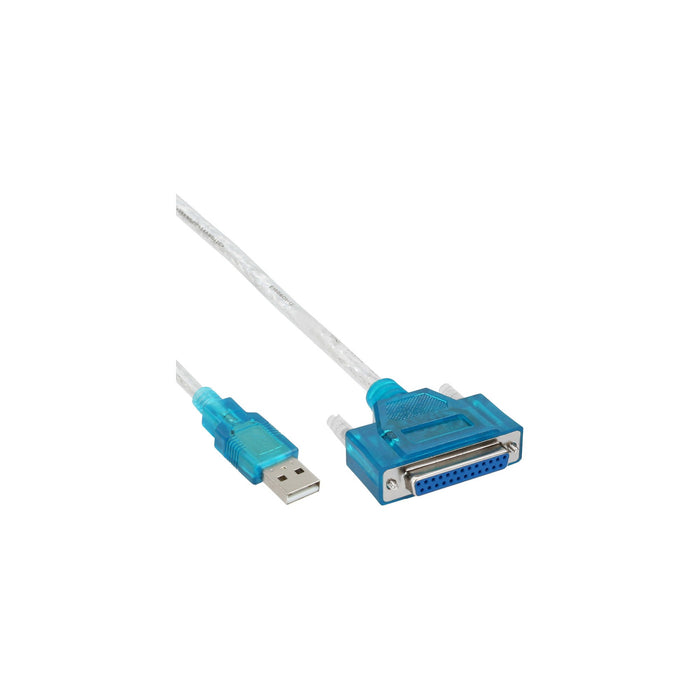 EAN 4043718073139 - InLine 33397I cambiador de género para cable DB-25 female DB25 Azul, Transparente imagen 1
