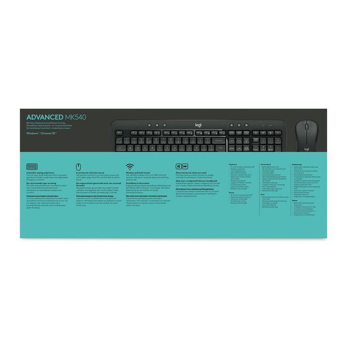 EAN 5099206077409 - Logitech 920-008678 teclado Ratón incluido Universal RF inalámbrico AZERTY Belga Negro imagen 24