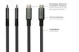 EAN 4014619881406 - Alcasa Kabel / Adapter cable USB USB4 Gen 3x2 1 m USB C Gris imagen 3