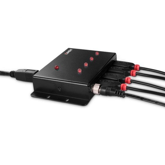 EAN 4002888433747 - Lindy 43374 hub de interfaz USB 3.2 Gen 1 (3.1 Gen 1) Type-B 5000 Mbit/s Negro imagen 4