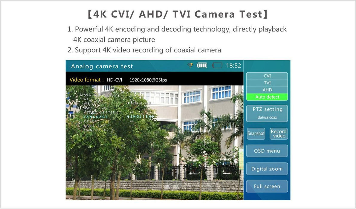EAN 5715063290668 - Ernitec 0070-24107-TESTER monitor de vigilancia Monitor de pruebas para circuito cerrado de televisión CC imagen 12