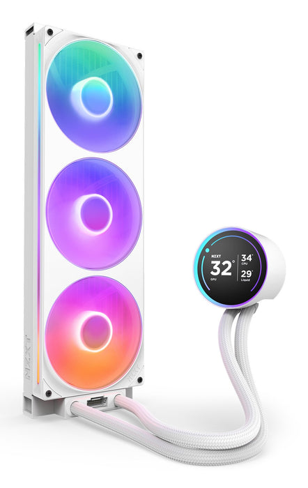 EAN 5056547204215 - NZXT Kraken Elite 420 RGB Procesador Sistema de refrigeración líquida todo en uno 14 cm Blanco 1 pieza(s) imagen 3
