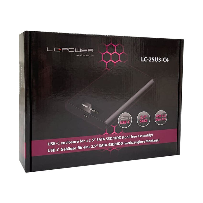 EAN 4262443280982 - LC-Power LC-25U3-C4 caja para disco duro externo Carcasa de disco duro/SSD Negro 2.5" USB con suministro  imagen 11