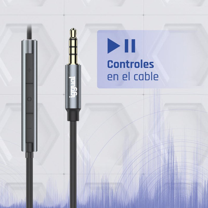 EAN 8435364317037 - iggual IGG317037 auricular y casco Alámbrico Dentro de oído Llamadas/Música Negro imagen 9