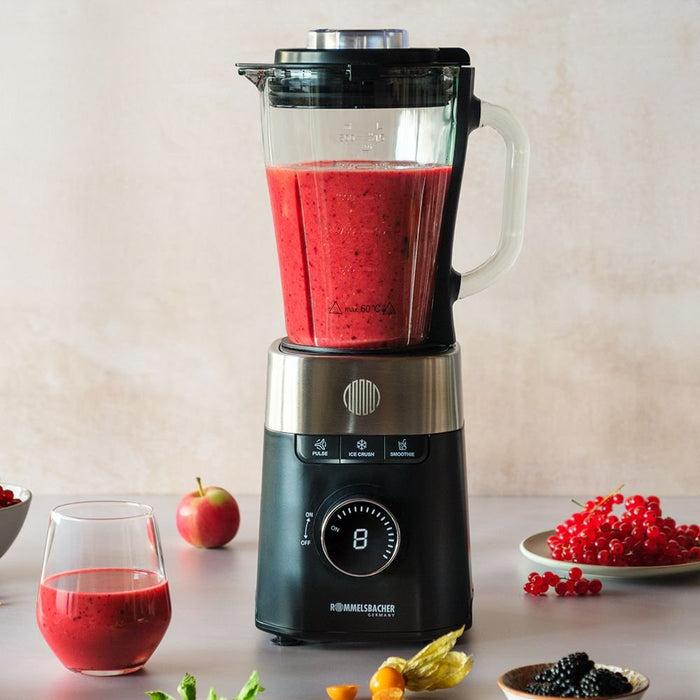 EAN 4001797008251 - Rommelsbacher MX 1260 licuadora Batidora de vaso 1200 W Negro, Acero inoxidable, Transparente imagen 4