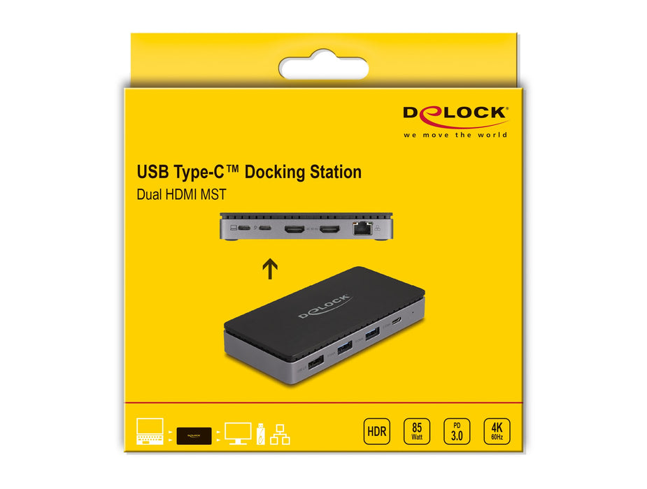 EAN 4043619882717 - DeLOCK 88271 base para portátil y replicador de puertos Alámbrico USB 3.2 Gen 1 (3.1 Gen 1) Type-C Negro, imagen 5