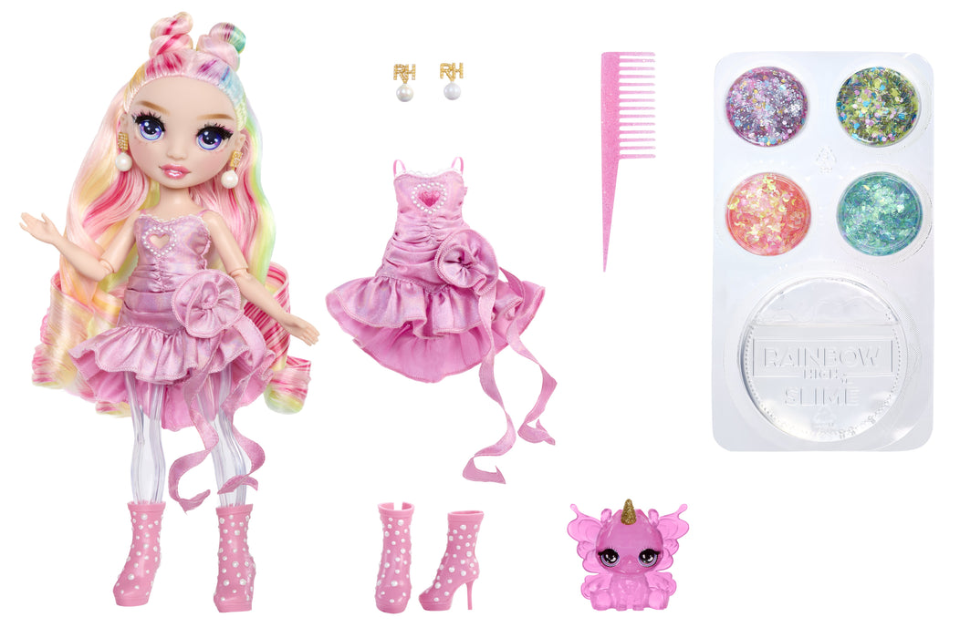EAN 35051122401 - Rainbow High Rainbow Shimmers with Slime Fashion Doll - Bella (pink) imagen 3