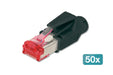 EAN 4016032494966 - Digitus A-MO6-8-8-HRS-50 conector RJ-45 Negro, Rojo imagen 1